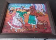 Madeja Anna ze Szczawnicy obraz na szkle - sygnowany ( Wykopki) 