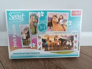 Puzzle Koniki 3+1 idealne dla dziewczynek 5+