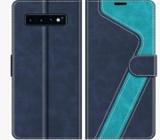 Mobesv Etui Samsung Galaxy S10 Plus skórzane etui z przegródką na karty