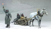 3 x figurki niemców , sanie plus koń 1/35