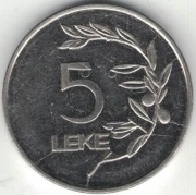 Albania 5 leke leków 2000 - 20 mm - nr 2
