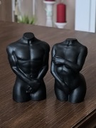 Figurki dekoracyjne ozdobne tors męski żeński gipsowe 