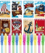 Zestaw piracki z 12 magicznych pisaków i 12 notatników