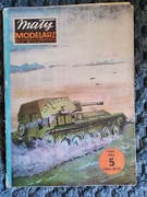 Mały Modelarz 5/1983 (Radziecki lekkie działo samobieżne SU-76 M)