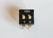 DIP switch 2 pozycyjny, niski, do druku