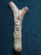 Leśny Anioł . Rzeźba wykonana ręcznie . Sygnowana 