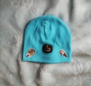 czapka czapeczka dziecięca dla chłopca niebieska bawełna Moraj nowa