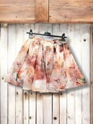 Spódniczka mini Nina Basco akwarelowe kwiaty jesienne spódnica jesieniara