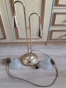 Lampa stołowa pozłacana PRL