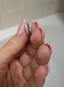 Kolczyki srebrne 925 cyrkonie zapięcie angielskie