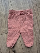 Rabbit+Bear spodnie dresowe łososiowe kropki groszki niemowlęce 62 