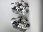 Serce wiązanka kompozycja na groby wszystkich św.