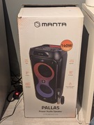 Głośnik Manta Pallas 140W, Bluetooth, Bateria 8h Karaoke