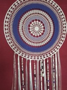 Łapacz snów śr.40/85cm ozdoba szydełko rękodzieło