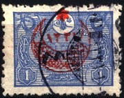 Turcja 1915 Mi 346 overprint on Interior post stamps 1913