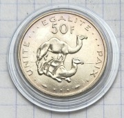 #3077 Dżibuti 50 franków 1986 rzadka UNC