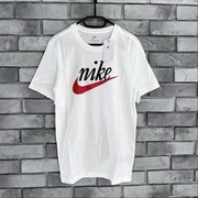 Koszulka t-shirt Nike swoosh logo tee central biała white icon futura drill