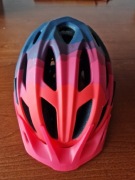 Kask rowerowy czerwono-granatowy