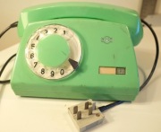 PRL Zielony Telefon Aster RWT Telkom Elektrim / Wtyczka Telos Kraków