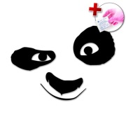 NAKLEJKA NA SAMOCHÓD AUTO LAPTOP - OCZY PANDY