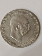 Austro-Wegry 1 korona 1915r. Franciszek Jozef I srebro 5g.835 