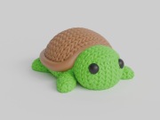 Figurka/brylok słodkiego żółwia 