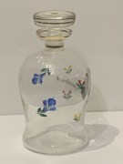 Szklana karafka złocona ręcznie zdobiona