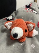 Lis pluszak maskotka handmade amigurumi dla dziecka na prezent na święta