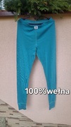 Spodnie legginsy wełniane termiczne 