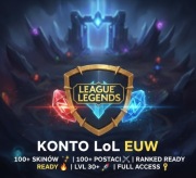 Konto LoL EUW 100+ SKINÓW | 100+ CHAMP | LVL 30+ | FULL ACCESS