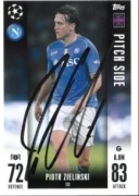 Zieliński Piotr autograf karta Match Attax Napoli 