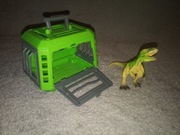 Dinozaur w klatce transporter