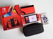 Nintendo SWITCH OLED V2 / MARIO Limited RED Edition / Komplet + gratisy 