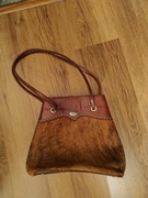 torebka skóra naturalna włosie USA kowbojska American West