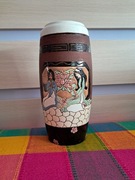 Wazon ceramiczny dekoracyjny orientalny wzór PRL