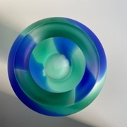 Huta Tarnowiec WAZON hand made zielono-niebieski