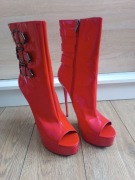 Czerwone botki giaro 