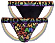 2- pack M MĘSKIE ORYGINALNE JOCKSTRAP EMPORIO ARMANI + drewniany buzdygan