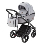 NOWY WÓZEK 2W1 CRISTIANO CR-260 CZARNY STELAŻ