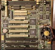 Płyta główna 5V-1A + CPU AMD-K6 266 + RAM 16 MB