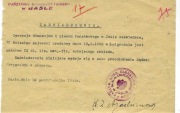 Zaśweiadczenie Gimnazjum i Liceum a Jaśle z 1946r. Oryginalne pieczęcie