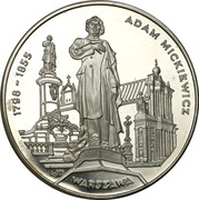 Medal1996r MICKIEWICZ WILNO WARSZAWA,AG925, 31 g ,ultra rzadki,, lustro 