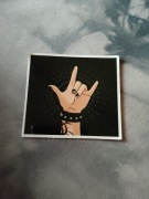 naklejka winylowa rock metal music 