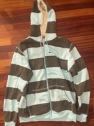 Bluza z kapturem Y2K Vintage fason Baggy pasy Futerko