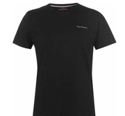 Pierre Cardin Plain T-Shirt - męska - XXS - czarna