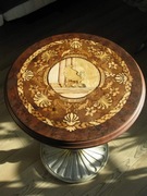 Stolik kawowy intarsjowany