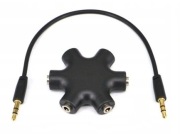 Gniazdo rozdzielacz słuchawek audio 6 port