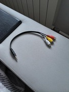 Adapter wejścia AV RCA na 3,5 mm do telewizorów TCL kabel video do tv
