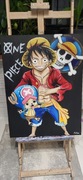 Obraz ręcznie malowany One piece 