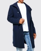 Plaszcz meski 3XL Granatowy Boohoo